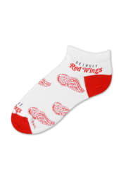 Detroit Red Wings Logo All-Over Womens No Show Socks