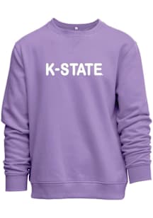 K-State Wildcats Womens Purple Everyday Chenille Crew Sweatshirt