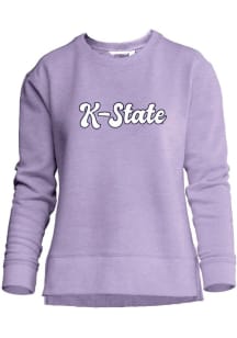Womens Purple K-State Wildcats Unity Crew Sweatshirt