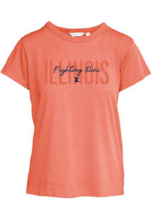 Illinois Fighting Illini Darby Short Sleeve T-Shirt - Orange