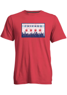 Chicago Red Star Skyline Short Sleeve T Shirt