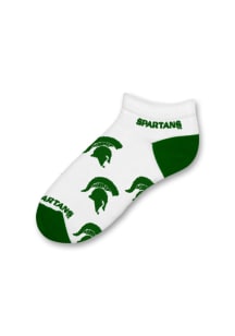 Michigan State Spartans Logo All-Over Womens No Show Socks