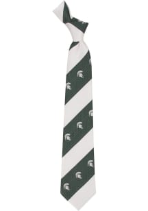 Geo Stripe Michigan State Spartans Mens Tie