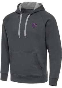 Antigua Louisville City FC Mens Charcoal Victory Long Sleeve Hoodie
