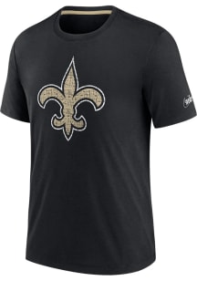 Nike New Orleans Saints Black Historic Short Sleeve Fashion T Shirt