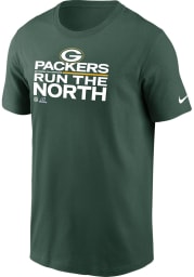 Nike Green Bay Packers Green SBLVI TROPHY DIVISION CHAMPIONS Short Sleeve T Shirt