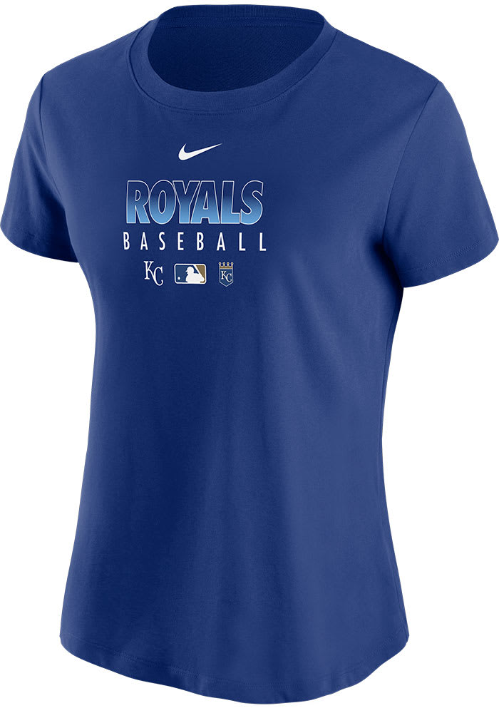 Kansas City Royals Shirt Womens Blue Nike Dri Fit V Neck Short Sleeve –  Shop Thrift World