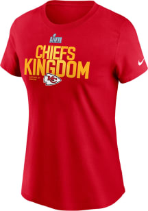 Nike Kansas City Chiefs Womens Red 2022 Super Bowl Champs Local Pack Short Sleeve T-Shirt