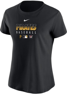 Nike Pittsburgh Pirates Womens Black Authentic Collection Dri-FIT T-Shirt