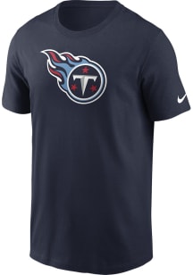 Nike Tennessee Titans Navy Blue Logo Short Sleeve T Shirt