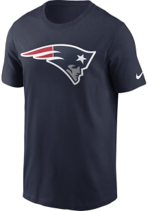 Nike New England Patriots Navy Blue Logo Short Sleeve T Shirt
