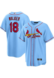 Jordan Walker St Louis Cardinals Mens Replica Alt Jersey - Light Blue