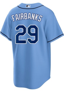 Pete Fairbanks Tampa Bay Rays Mens Replica Alt Jersey - Light Blue