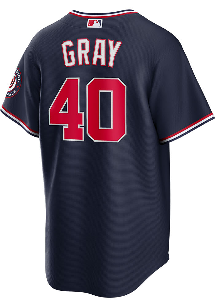 Josiah Gray Men's Washington Nationals Alternate Jersey - White Authentic