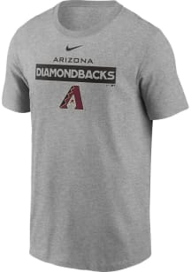 Nike Arizona Diamondbacks Grey Team Name Short Sleeve T Shirt
