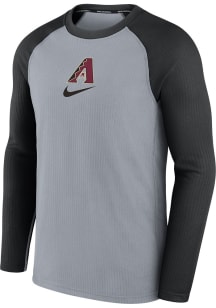 Nike Arizona Diamondbacks Mens Grey Game Long Sleeve Sweatshirt