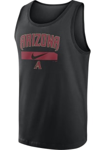 Nike Arizona Diamondbacks Mens Black City Swoosh Classic Short Sleeve Tank Top