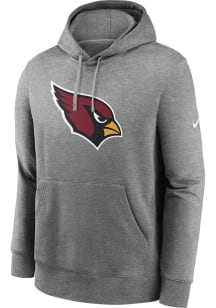 Nike Arizona Cardinals Mens Grey Rewind Club Long Sleeve Hoodie