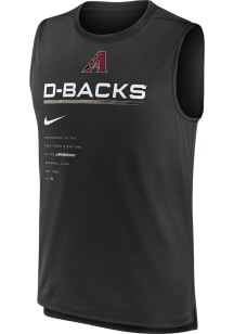 Nike Arizona Diamondbacks Mens Black Exceed Short Sleeve Tank Top