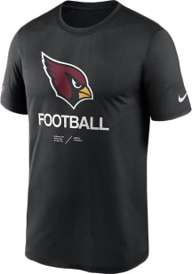 Nike Arizona Cardinals Black Team Issue Legend Short Sleeve T Shirt