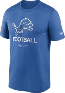 Nike Detroit Lions Blue Team Issue Legend Short Sleeve T Shirt