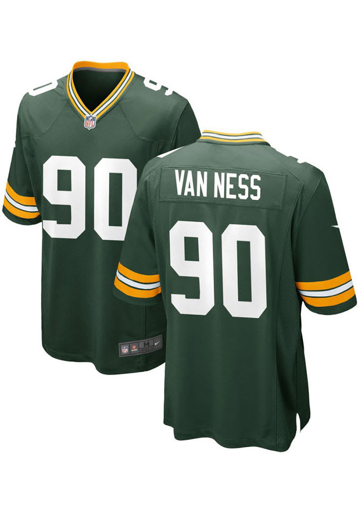Lukas Van Ness Youth Nike Green Bay Packers Custom Game Jersey Size: Medium