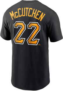 Andrew McCutchen Pittsburgh Pirates Black Name Number Short Sleeve Player T Shirt