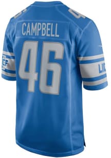 Jack Campbell  Nike Detroit Lions Blue Home Game Football Jersey