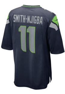 Jaxon Smith-Njigba  Nike Seattle Seahawks Navy Blue Home Game Football Jersey