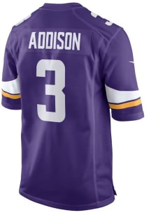 Jordan Addison  Nike Minnesota Vikings Purple Home Game Football Jersey