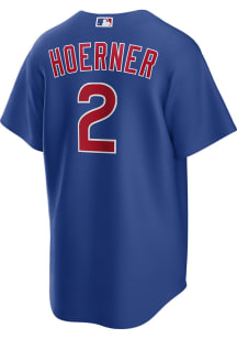 Nico Hoerner Chicago Cubs Mens Replica Alt Jersey - Blue