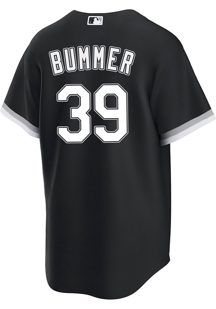 White Sox Aaron Bummer MR Patch Authentic Alternate Black Jersey