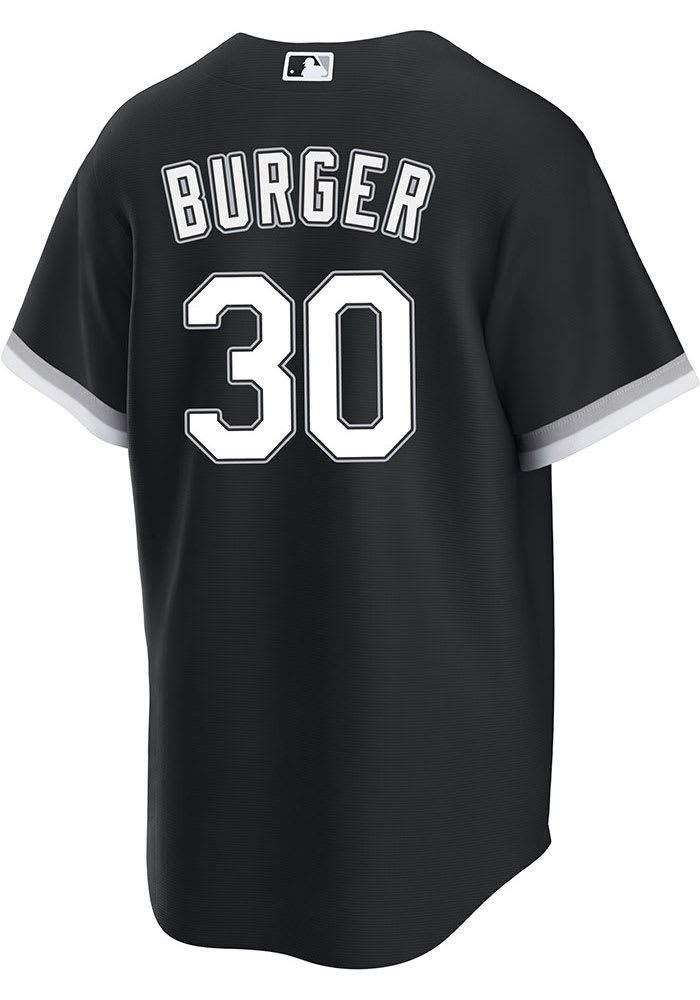 Fanatics (Nike) Jake Burger Chicago White Sox Replica Alt Jersey - Black, Black, 100% POLYESTER, Size 2XL, Rally House