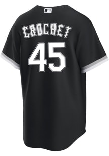 Garrett Crochet Chicago White Sox Mens Replica Alt Jersey - Black