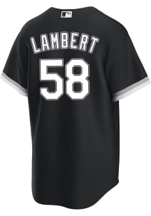 Jimmy Lambert Chicago White Sox Mens Replica Alt Jersey - Black