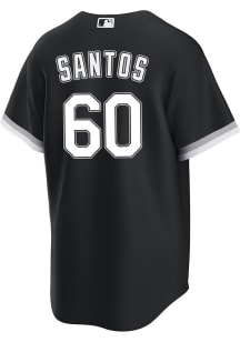Gregory Santos Chicago White Sox Mens Replica Alt Jersey - Black