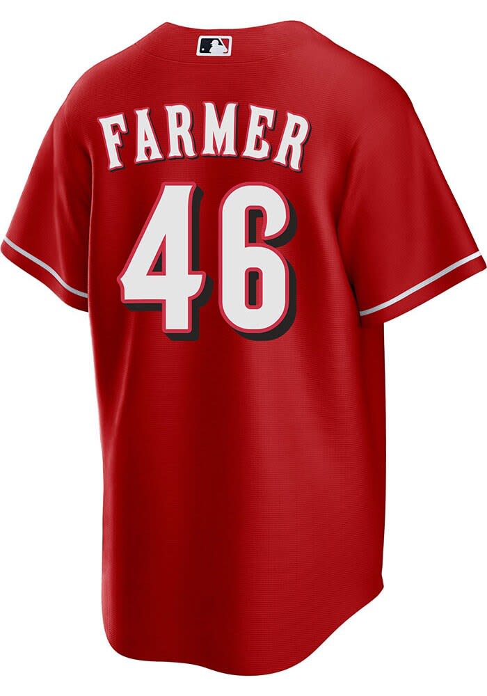 Buck Farmer Men's Cincinnati Reds Home Jersey - White Replica