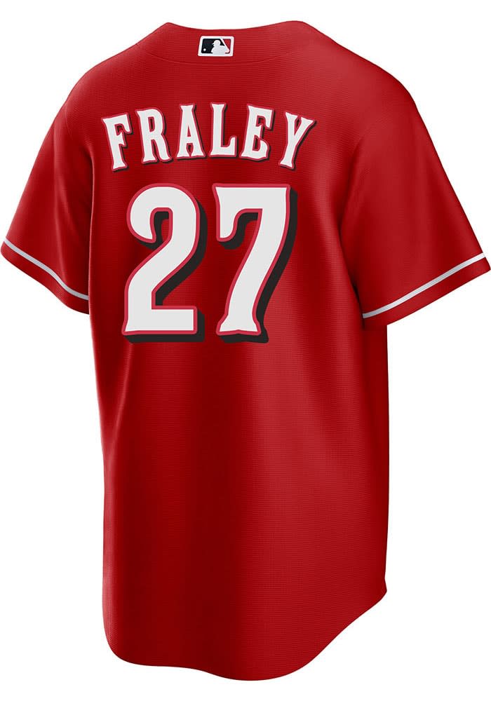 Jake Fraley Men's Cincinnati Reds Road Jersey - Gray Authentic