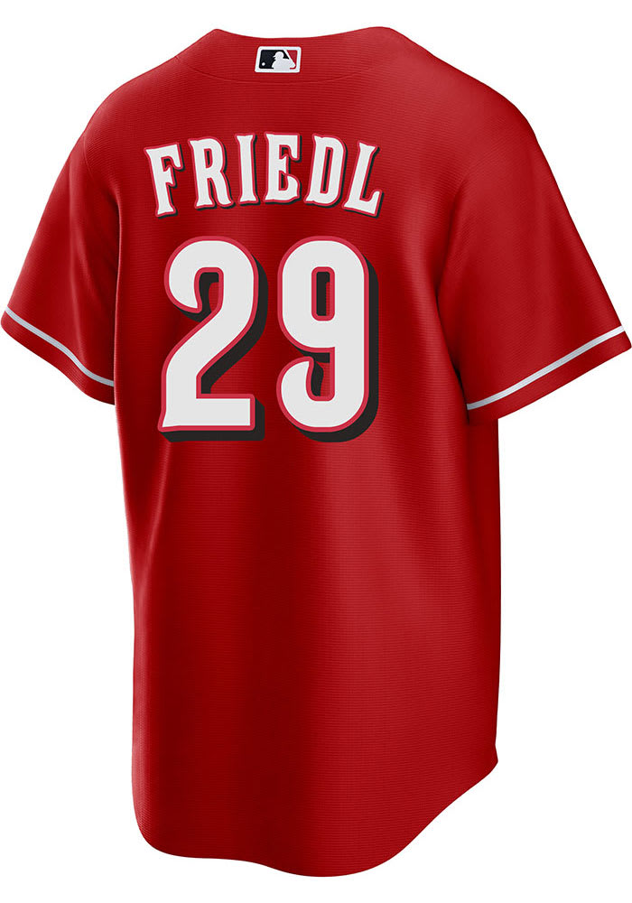 Fanatics (Nike) TJ Friedl Cincinnati Reds Replica Alt Jersey - Red, Red, 100% POLYESTER, Size XL, Rally House