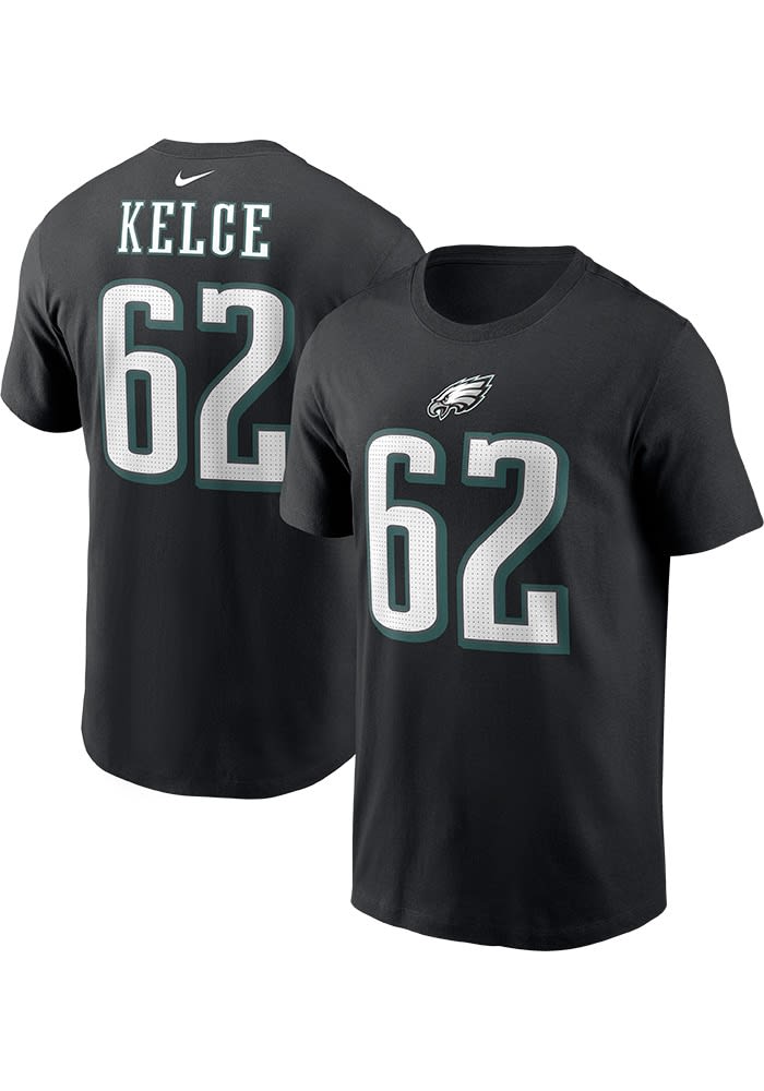Jason Kelce Philadelphia Eagles BLACK Alt NN Short Sleeve Player T