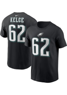 Jason Kelce Philadelphia Eagles Black Alt NN Short Sleeve Player T Shirt