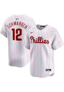 Kyle Schwarber Nike Philadelphia Phillies Mens White Home Limited Baseball Jersey