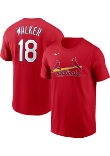 Jordan Walker St Louis Cardinals Red Home Name Number Short Sleeve Player T Shirt