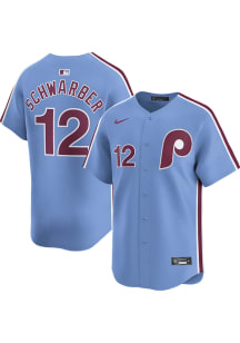 Kyle Schwarber Nike Philadelphia Phillies Mens Light Blue Alt Limited Baseball Jersey