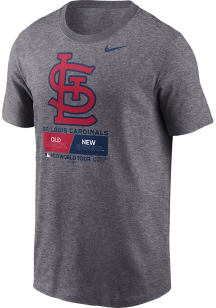 Nike St Louis Cardinals Grey 2023 London Series Short Sleeve T Shirt