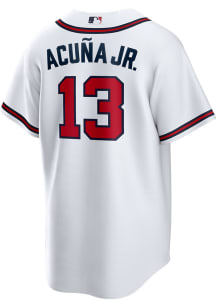 Ronald Acuna Jr Atlanta Braves Mens Replica Home Jersey - White
