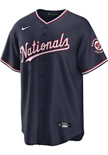 Washington Nationals Mens Nike Replica Alt Jersey - Navy Blue