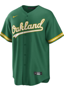 Oakland Athletics Mens Nike Replica Alt Jersey - Green