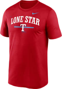 Nike Texas Rangers Red Local Legend Short Sleeve T Shirt