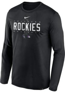 Nike Colorado Rockies Black Team Issue Long Sleeve T-Shirt